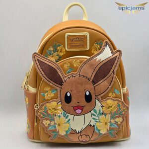 Loungefly Pokémon Eevee Floral Mini Backpack New